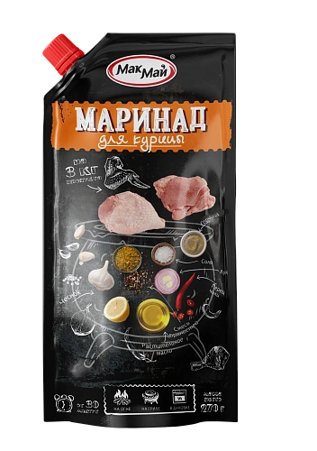 ТМ "МакМай" Маринад "Для курицы" дой-пак 0,270 (30шт.)