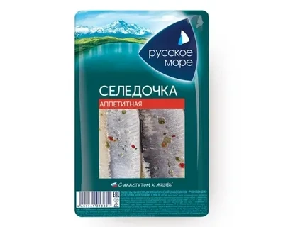 Филе-кусочки Сельдь аппетитная слабосоленая Русское море, 400г