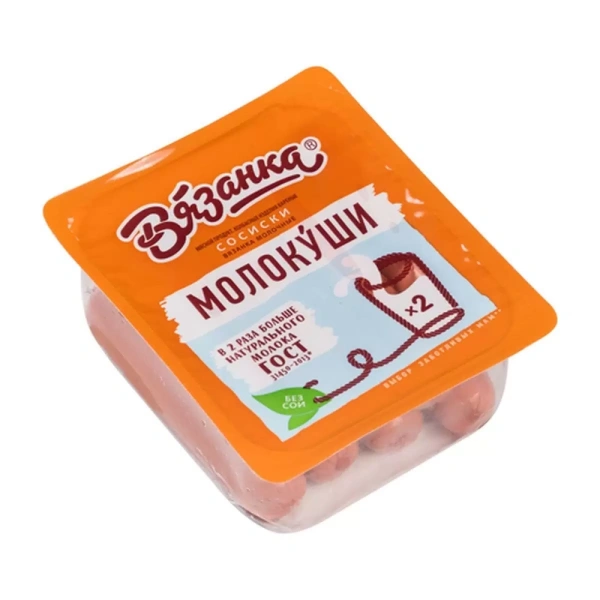 Сосиски Молочные Молокушки вареные Вязанка, 370г