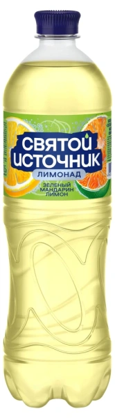 Напиток Святой Источник со вкусом мандарина и лимона безалкогольный, ПЭТ 1л