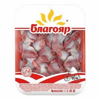 Желудки цыплят-бройлеров мышечные Благояр, охлажденные, 490г