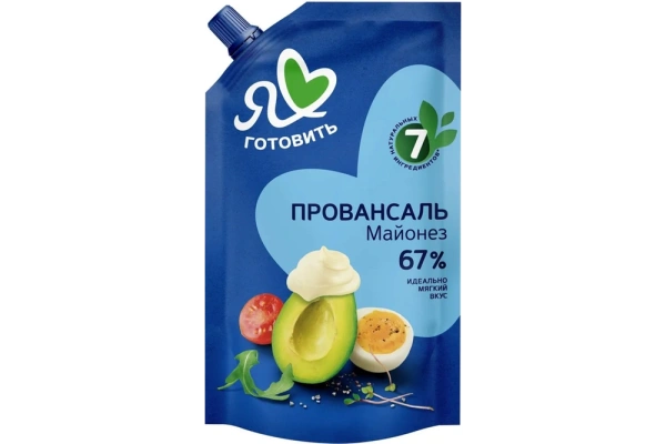 Майонез Провансаль Классический Я люблю готовить, 67%, 700мл