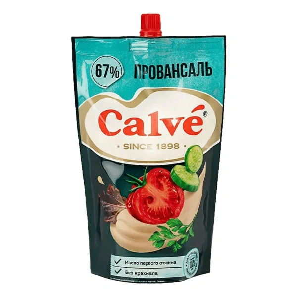 Майонез Calve Провансаль, 67%, 400г