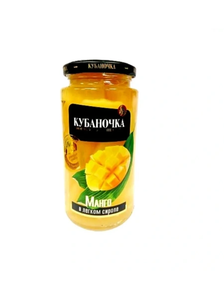 Манго в сиропе ТМ Кубаночка 520г с/б