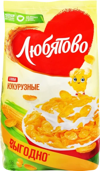 ЛЮБЯТОВО Завтраки ХЛОПЬЯ КУКР.гот.600г